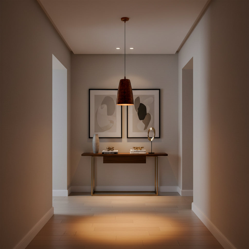 Size guide for Red Copper Patterned Pendant Lamp – Kitchen Island Dining Ceiling Light – Model 33304