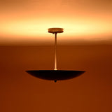Handcrafted 5-light brass bowl ceiling light offering elegant ambient illumination