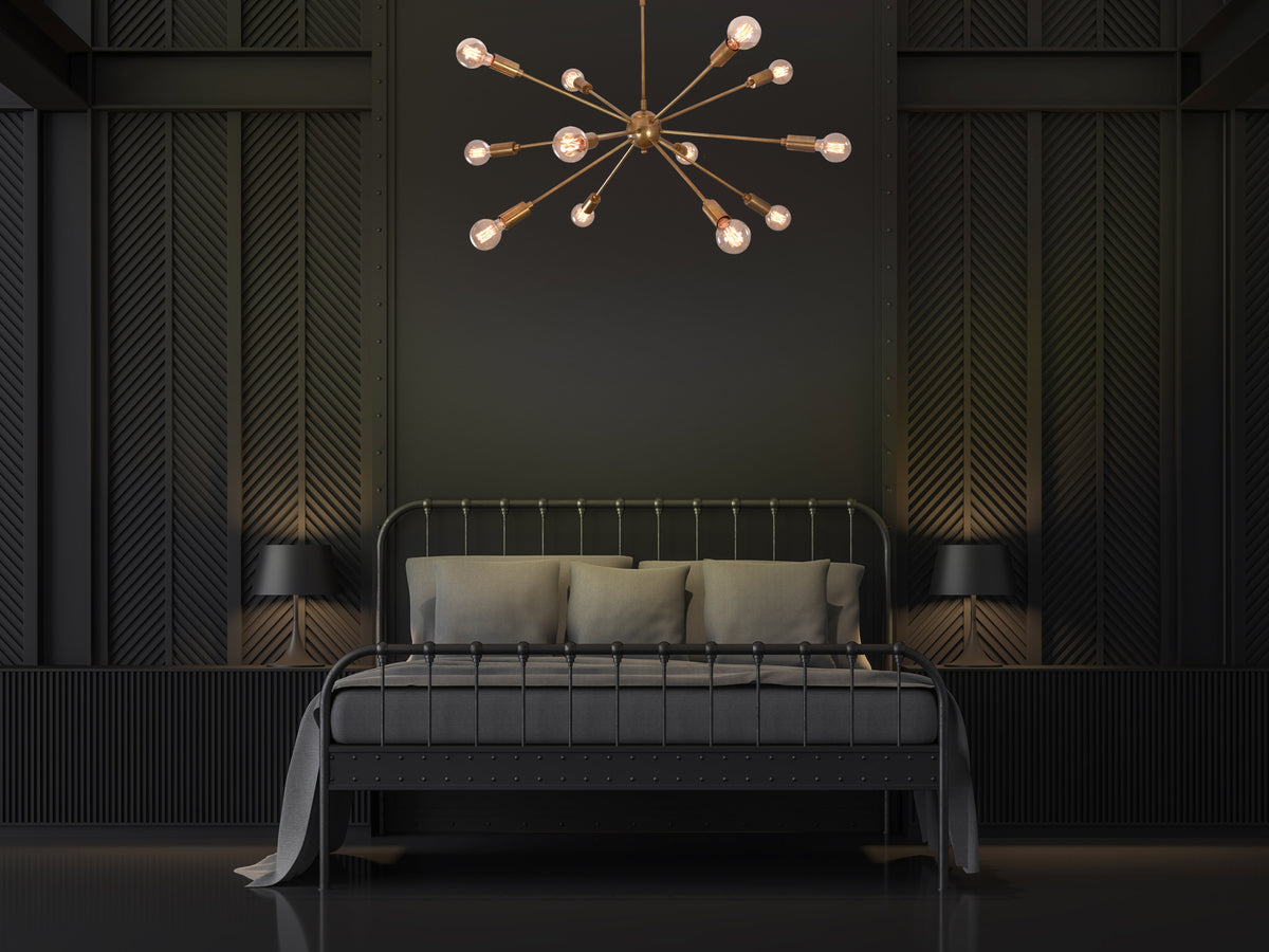 Cairo Nova Mid-century Chandelier - 12 Lights - 32143