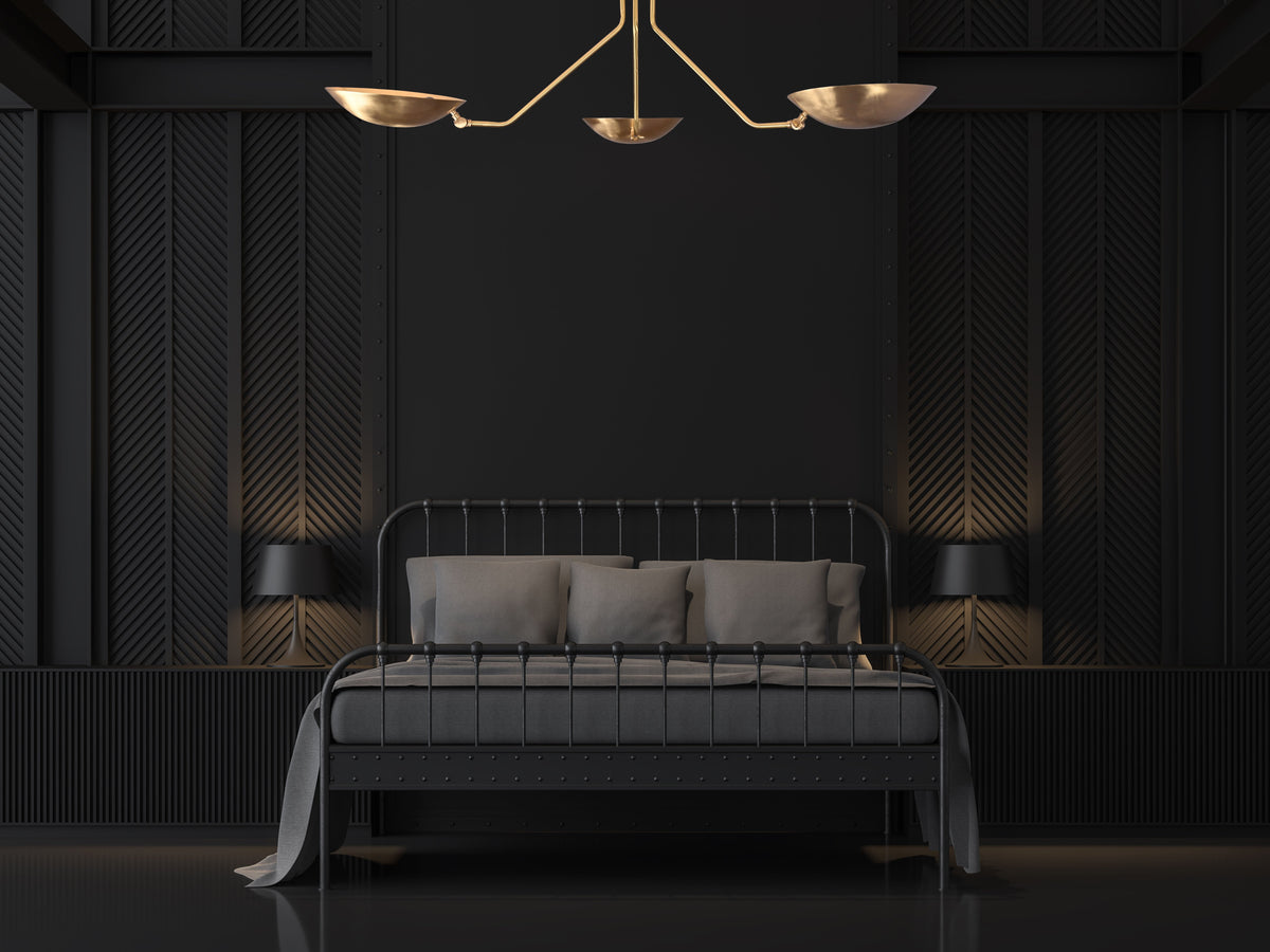Stockholm Discus  - Flush Mount Uplifting Ceiling Chandelier - 3 Lights - 32306