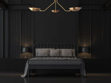 Stockholm Discus  - Flush Mount Uplifting Ceiling Chandelier - 3 Lights - 32306