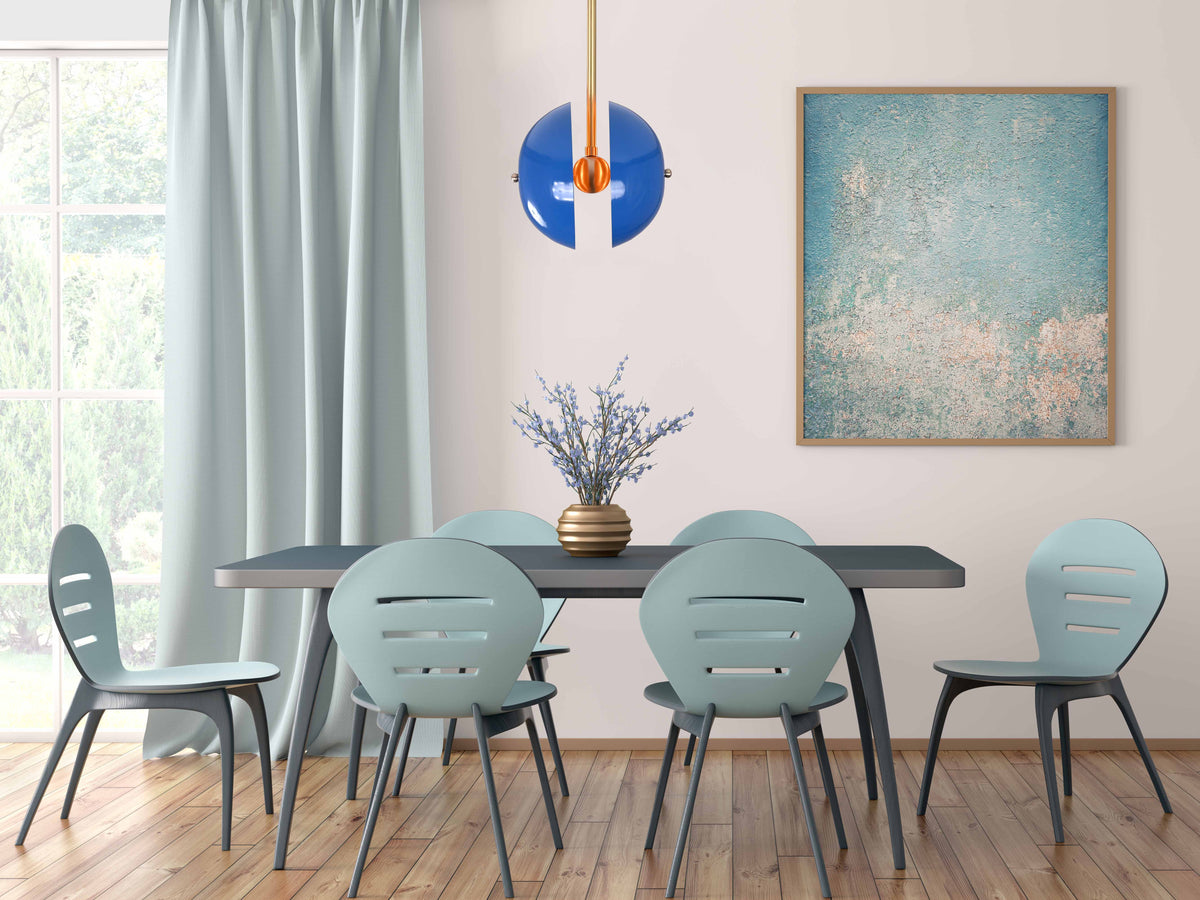 Tokyo Crest  -  Uplifting Mid-century Chandelier - 6 Lights - 32299