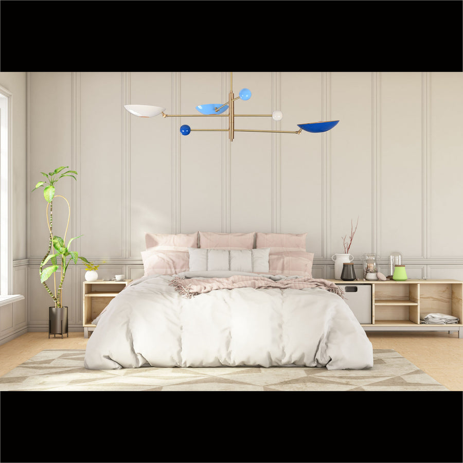 Havana Orbital Mid-century Chandelier - 3 Lights - 32298