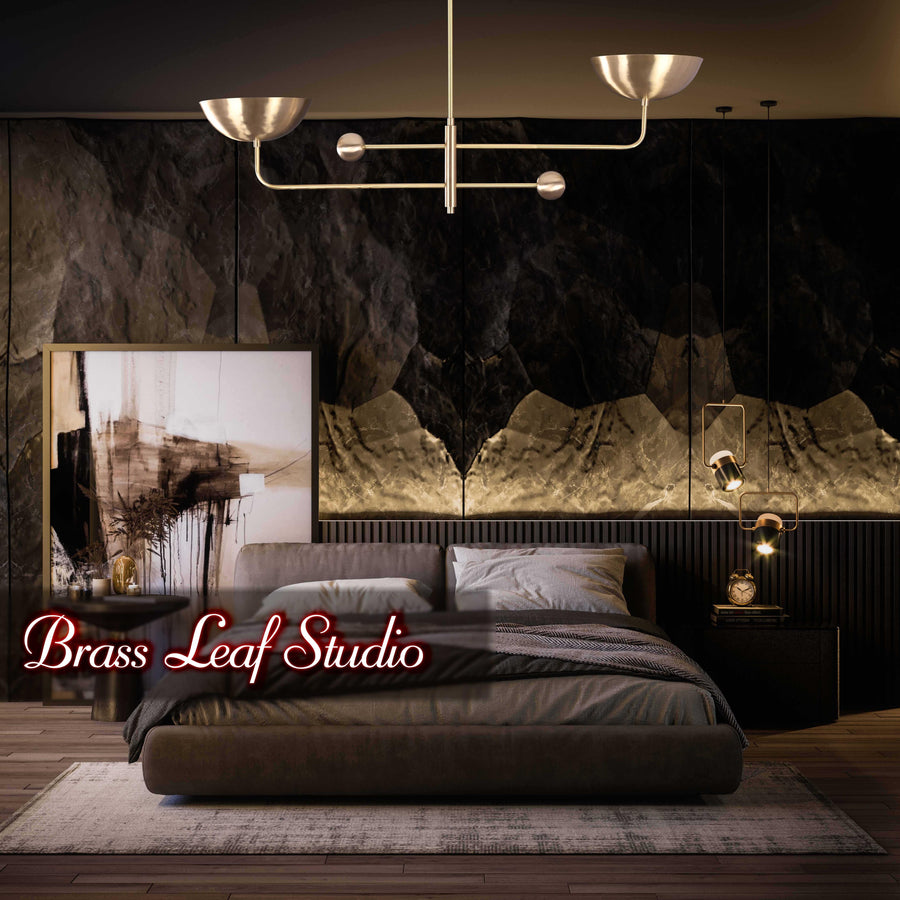 Stockholm Ortbital  -  Uplifting Ceiling Chandelier - 2 Lights - 32246