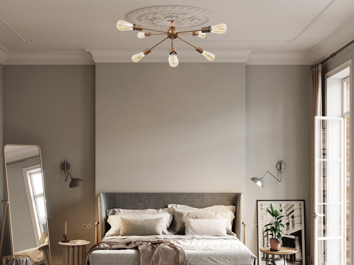 Prague Nova - Flush Mount Pendant Chandelier - 8 Lights - 32130