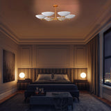 Zurich Discus  -  Uplifting Ceiling Chandelier - 6 Lights - 32308