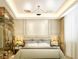 Rome Discus  - Flush Mount Uplifting Chandelier - 3 Lights - 32303
