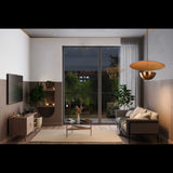 Berlin Discus  -  Uplifting Mid-century Chandelier - 3 Lights - 32309
