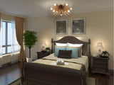 Milan Urchin - Flush Mount Mid-century Chandelier - 9 Lights - 32134