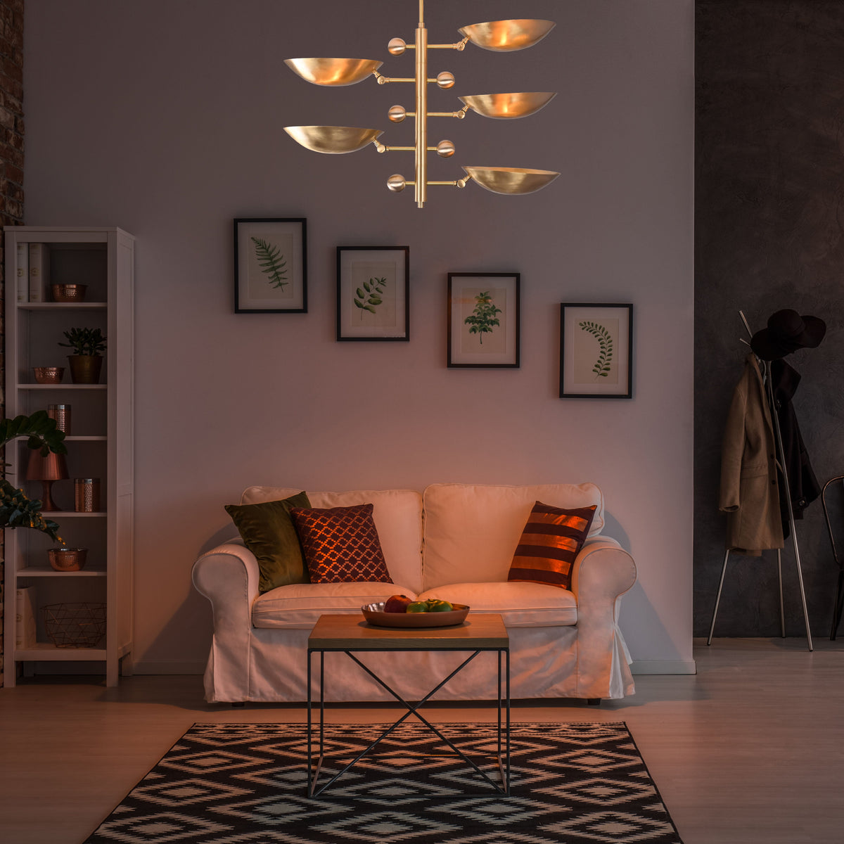 Athens Ortbital  -  Uplifting Chandelier - 5 Lights - 32335