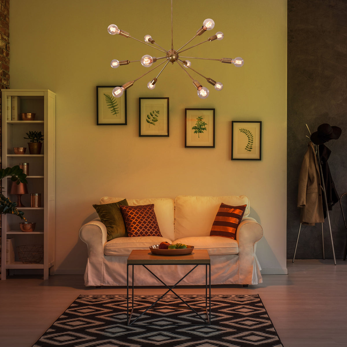 Cairo Nova Mid-century Chandelier - 12 Lights - 32143