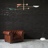 Berlin Orbital - Brass Chandelier - 3 Lights - 32300