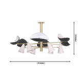 Orion Sculptural Multi-Shade Chandelier Model 33161 dimensions 45 inch wide and 30 inch high
