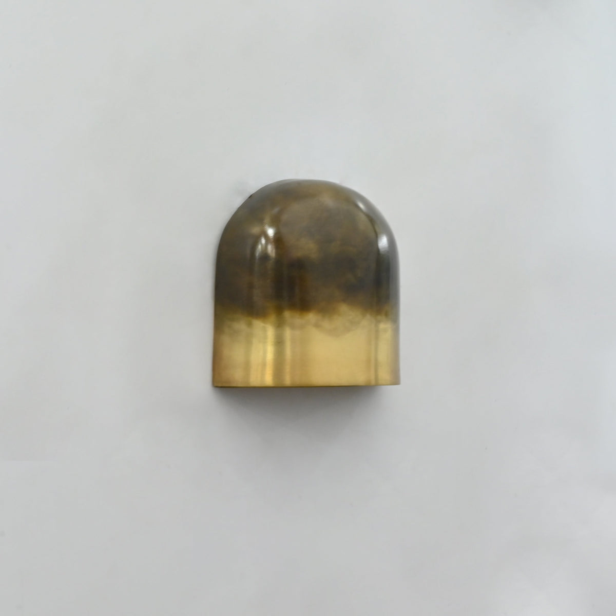 Side view of Prague wall sconce showing rounded dome profile and compact wall-mounted design
