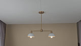 Prague Discus - Pendant Chandelier - 2 Lights - 32439