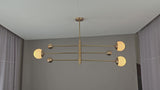 Copenhagen Halo - Brass Chandelier - 3 Lights - 32455