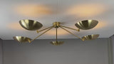Tokyo Discus  - Flush Mount Uplifting Ceiling Chandelier - 5 Lights - 32459