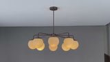 Havana Halo Mid-century Chandelier - 8 Lights - 32465
