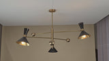 Zurich Pivot - Diabolo Mid-century Chandelier - 6 Lights - 32446