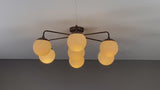 Berlin Halo - Flush Mount Brass Chandelier - 7 Lights - 32467