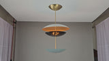 Oslo Cascade  -  Uplifting Brass Chandelier - 10 Lights - 32393