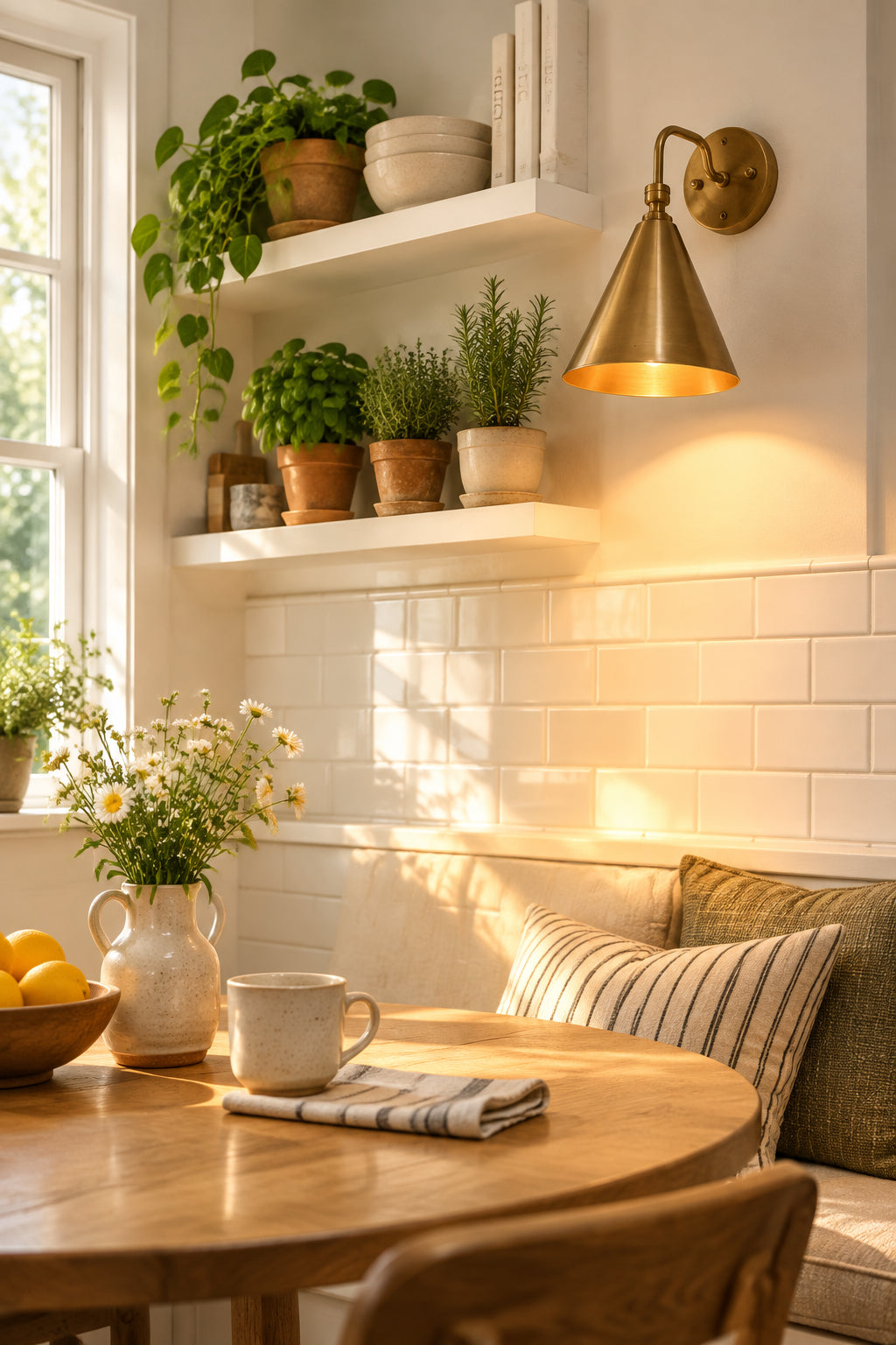 Size guide for Seville Brass Cone Wall Sconce – Patina Finish Bedside Reading Light 72270