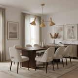 Sutton Perforated Cone Chandelier 3 Light in brass finish front view – Model 62007