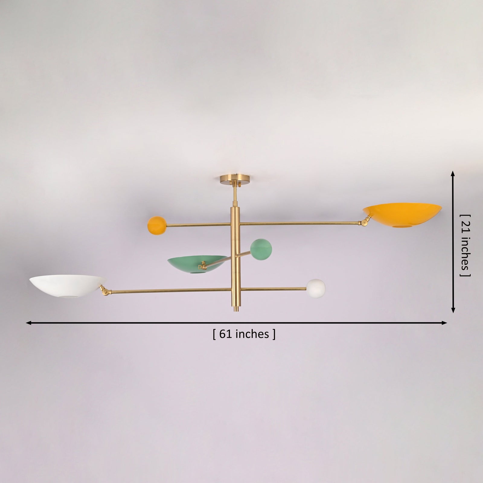 Size guide for Barcelona Orbital - Chandelier - 3 Lights - 33149