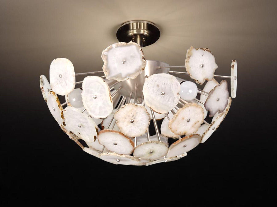 Athens Nova Agate - Flush Mount Chandelier - 4 Lights - 62629